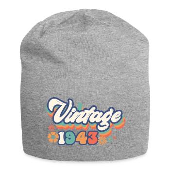 1943 Geburtstag 80 Jahre Jahrgang - Jersey-Beanie - Grau meliert - Vorne