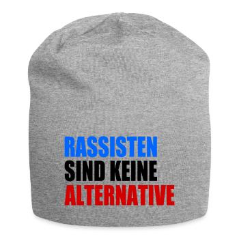 rassisten sind keine alternative - Jersey-Beanie - Grau meliert - Vorne