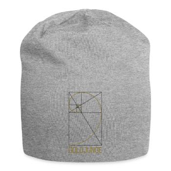 Goldjunge - Jersey-Beanie - Grau meliert - Vorne