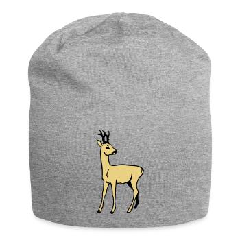 Chevreuil - Bonnet en jersey - gris chiné - Devant