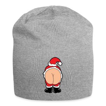 Santa Claus Christmas Santa - Jersey Beanie - heather grey - Front