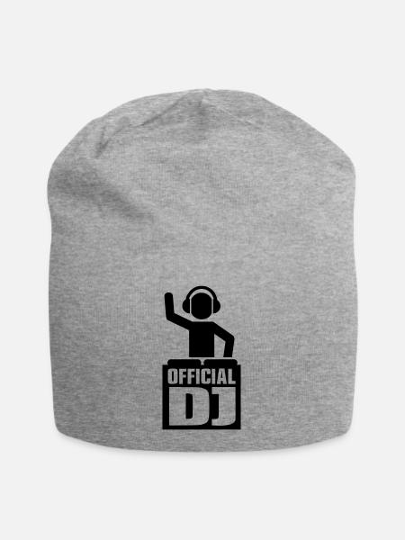 Official DJ - Jersey-Beanie - Grau meliert