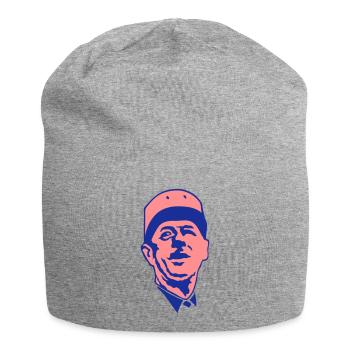general de gaulle visage leader politiqu - Bonnet en jersey - gris chiné - Devant
