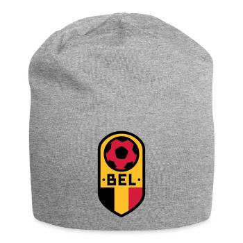 Belgium Football Badge - Jersey Beanie - heather grey - Front