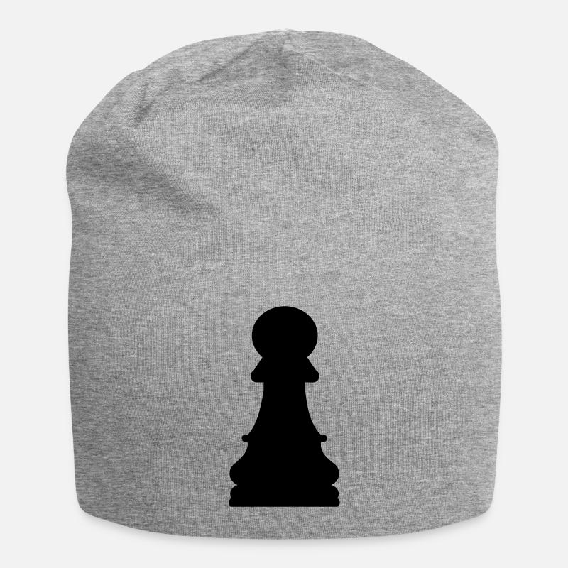Schach Bauer - Jersey-Beanie - Grau meliert