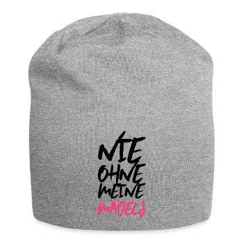 maedels nie ohne meine - Jersey-Beanie - Grau meliert - Vorne