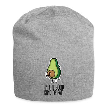 I'm the good kind of fat funny avocado big butt - Jersey Beanie - heather grey - Front