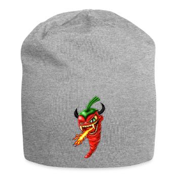 Chilli devil - Jersey Beanie - heather grey - Front