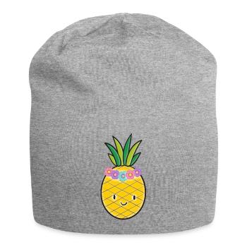 Ananas - Bonnet en jersey - gris chiné - Devant