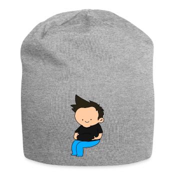 chiby gros - Bonnet en jersey - gris chiné - Devant