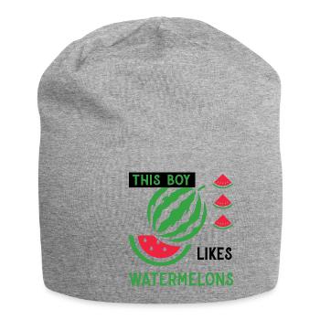Tropical Fruits Melon Watermelons Summer - Jersey Beanie - heather grey - Front