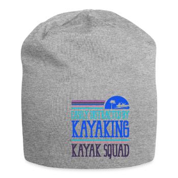 Distracted by Kayaking Canoe Whitewater - Jersey Beanie - heather grey - Front