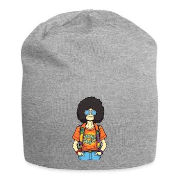 Marc le hippie - Bonnet en jersey - gris chiné - Devant