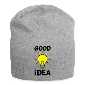 Die richtige Idee - Jersey-Beanie - Grau meliert - Vorne