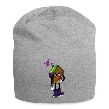 gothik house - Bonnet en jersey - gris chiné - Devant