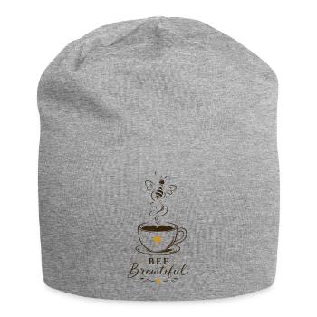 BEE Brewtiful Coffee Mug Design - Jersey Beanie - heather grey - Front