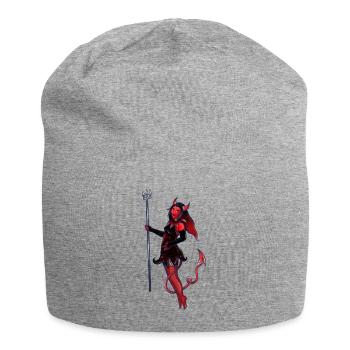 Crimson Devil Verführerin - Jersey-Beanie - Grau meliert - Vorne