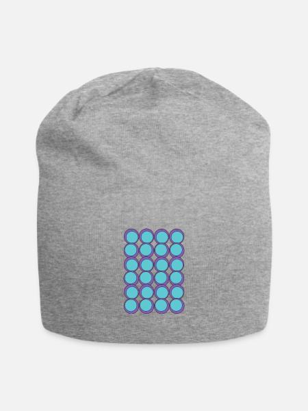 Dots Dots Dots - Jersey-Beanie - Grau meliert