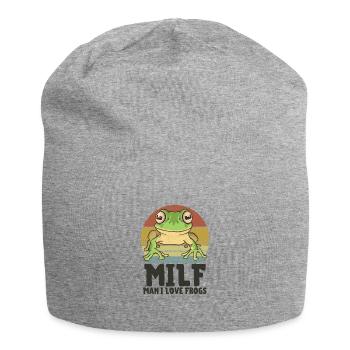 Frog - Jersey Beanie - heather grey - Front