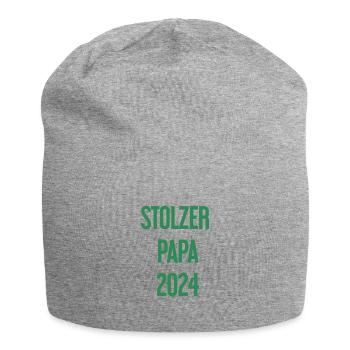Proud Dad 2024 – for new fathers - Jersey Beanie - heather grey - Front
