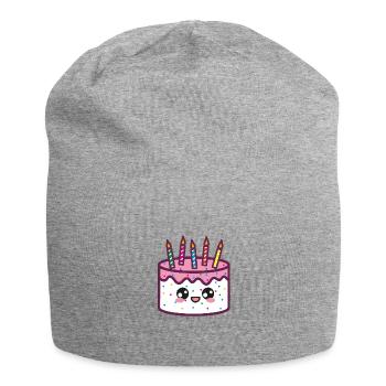 Birthday cake - Jersey Beanie - heather grey - Front