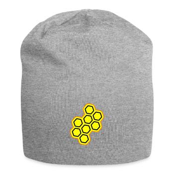 Beekeeper symbol - Jersey Beanie - heather grey - Front