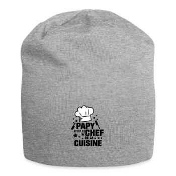 PAPY LE CHEF - Bonnet en jersey - gris chiné - Devant