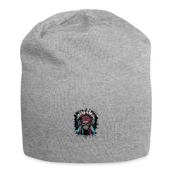 Apache Indian Chief Dead Portrait - Jersey Beanie - heather grey - Front