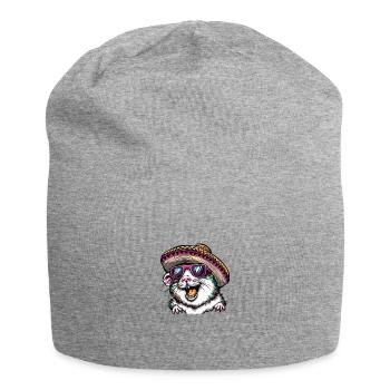 Hamster Lustig Sombrero - Jersey-Beanie - Grau meliert - Vorne