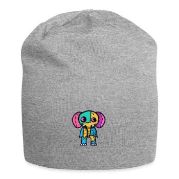 Éléphant Halloween Animal - Bonnet en jersey - gris chiné - Devant