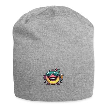 Poisson Piranha Ski Bière - Bonnet en jersey - gris chiné - Devant