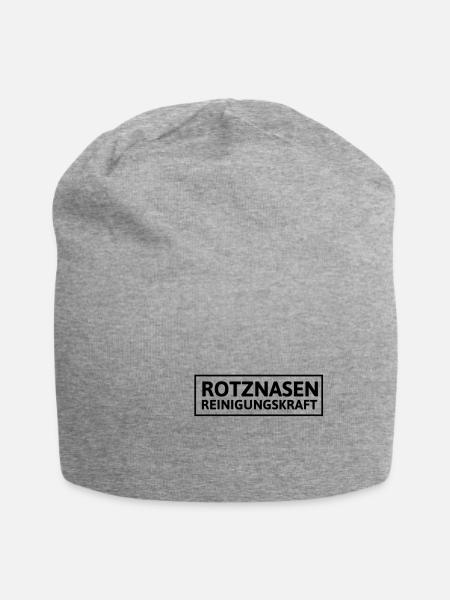 Geschenkidee für Erzieher im Kindergarten Geschenk - Jersey-Beanie - Grau meliert