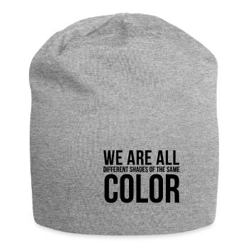 Antifa Shirt Statement against Nazis Gift Idea - Jersey Beanie - heather grey - Front