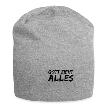 Ketamin Ziehen | Teile Druffi Drogen Geschenkideen - Jersey-Beanie - Grau meliert - Vorne