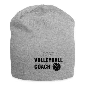 Meilleur entraîneur de volley-ball | Sport Coach Cadeaux - Bonnet en jersey - gris chiné - Devant