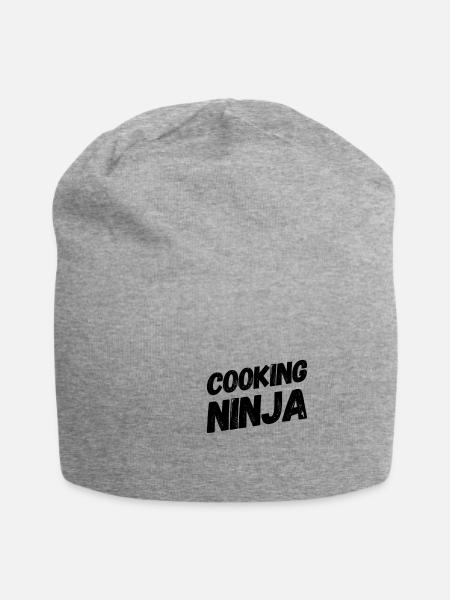 Witziges Shirt für Köche | Koch Kochen Geschenke - Jersey-Beanie - Grau meliert