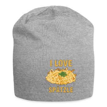 Spätzle T-Shirts | Schwaben Maultaschen Geschenke - Jersey-Beanie - Grau meliert - Vorne