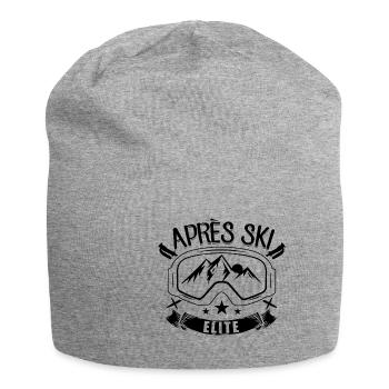 Apre Ski | Snowboard Snowboarder Ski Geschenkideen - Jersey-Beanie - Grau meliert - Vorne
