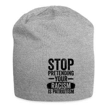 Stop Racism | Against Nazis Antifa gifts - Jersey Beanie - heather grey - Front