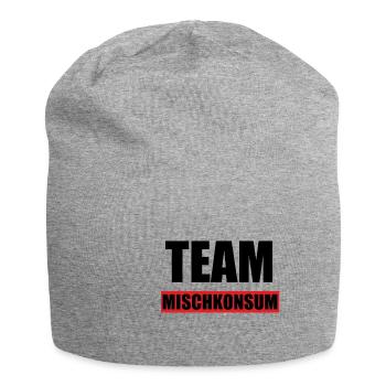 Team Mischkonsum Druffi Rave Techno Keta Geschenke - Jersey-Beanie - Grau meliert - Vorne