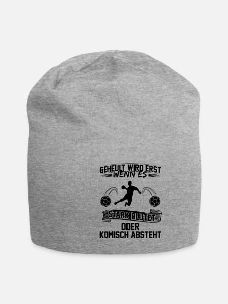 Handball Team | Trainer Spieler Sport Geschenkidee - Jersey-Beanie - Grau meliert