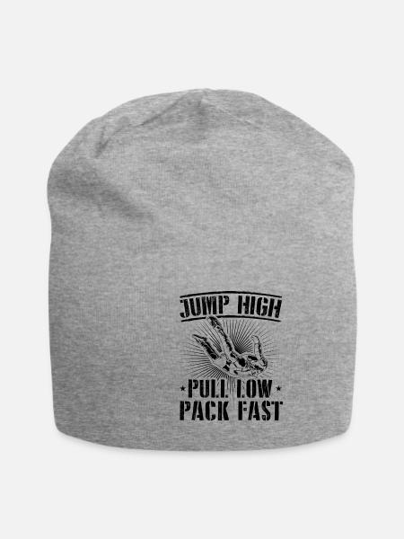 Parachutisme disant Cadeau de sport Skydive Skydiver - Bonnet en jersey - gris chiné