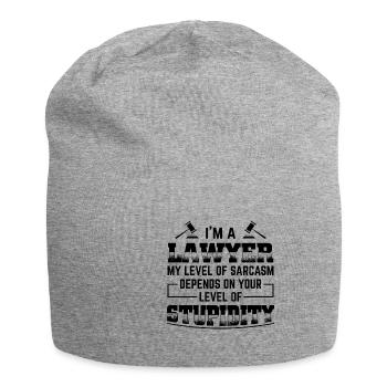Avocat | Avocats avocats avocats cadeaux - Bonnet en jersey - gris chiné - Devant