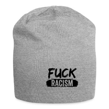 Against racism | Antifa Links Liberal Gifts - Jersey Beanie - heather grey - Front
