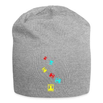 Stamp icon - Jersey Beanie - heather grey - Front