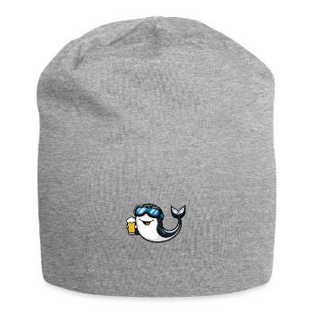 Bière de ski baleine - Bonnet en jersey - gris chiné - Devant