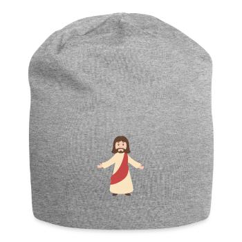 Jesus - Jersey Beanie - heather grey - Front