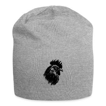 Poulet Poulailler Volaille Coq Ferme - Bonnet en jersey - gris chiné - Devant