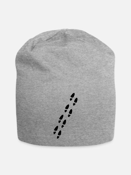 Impressions de chaussure - Bonnet en jersey - gris chiné