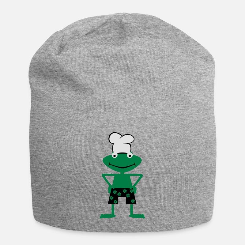 Cooking frog - Jersey-Beanie - Grau meliert